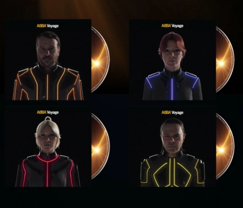 4 x ABBA Voyage Abbatar Picture Cd Bundle UK  Exclusive Artwork with Poster  - Image 1 of 1