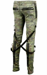 TRIPP SKINNY JEANS GOTHIC CAMO CHAOS APOCALYPTIC GOTH PUNK REBELL HOSE TRÄGER - Bild 1 von 2