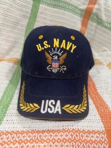 US Navy Mütze. Blau. Klettkappe. (B9) - Bild 1 von 6