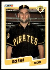1990 Fleer Rick Reed Rookie Pittsburgh Pirates #477