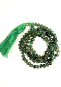Smeraldo Mala/Panna AAA Qualità Unisex 108+1 Perline Wt-157,10 crt - Foto 1 di 9