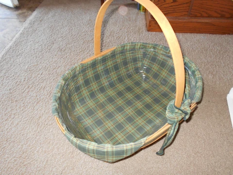 Vintage LONGABERGER 1998 Hospitality Basket Holiday 53518 Traditions Liner Cover