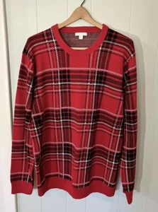 Charter Club Men’s Holiday Sweater / Size XL / Red Black White - Picture 1 of 7