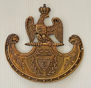 Rare French First Empire Shako Plate 2nd Department De La Seine Napoleonic Wars - Picture 1 of 2