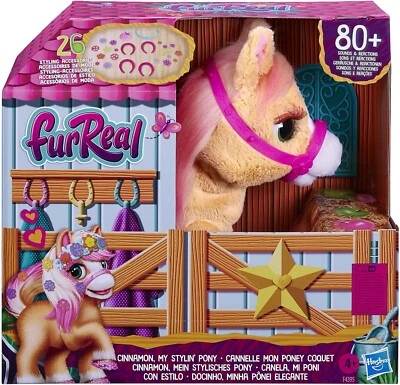 Интерактивная плюшевая игрушка для домашних животных FurReal Friends CINNAMON My Stylin' Pony Hasbro НОВАЯ - Изображение 1 из 4