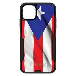 OtterBox Commuter for Apple iPhone (Pick Model) Red Whit Blue Puerto Rico Flag - Picture 1 of 24