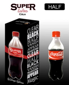 Super Coca-Cola (Half) Cola de Twister Magic - látex - desvanecimiento de goma - primer plano de escenario - Imagen 1 de 3