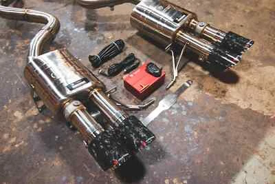 Valvetronic Designs eje trasero con puntas de fibra de carbono para BMW M3 E90 E92 E93 2008-2013 Foto 1 de 4