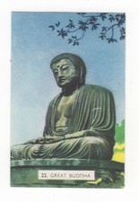 Weet-bix Australia Card, 1957. #22 Great Buddha of Yokohama, Japan