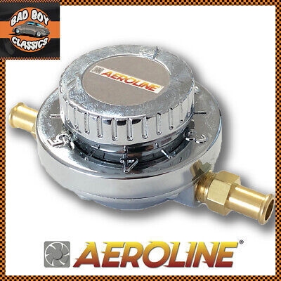 Aeroline Classic Car Carb Fuel Pressure Regulator Inline 1-5 Psi 8mm / 5/16    • 38.44€