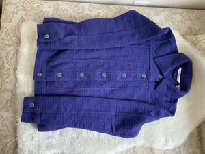 Isaac Mizrahi Live! XXS Quilted Button Front Knit Jacket - Picture 1 of 1