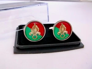 FRANCIA LEGIONE STRANIERA FRANCESE DISTINTIVO UOMO GEMELLI GEMELLI GEMELLI REGALO - Foto 1 di 6
