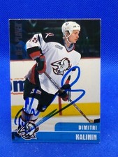 Dimitri Kalinin 1999 Be A Player #321 PERSONAL AUTOGRAPH Buffalo Sabres
