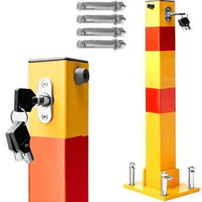 SEVICO Parkplatzsperre Absperrpfosten Parkpfosten Parkplatz Parkplatzbügel Klappbar