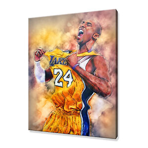 Kobe Bryant Legend Heroes Basketball Picture Print On Framed Canvas Wall Art
