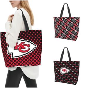 Kansas City Chiefs Women's Shopping Bag for Ladies Handbag Tote Bag ，fans Gift