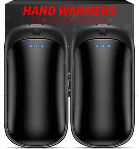 2 Pack Hand Warmers Rechargeable Portable Electric Hand Warmers Reusable USB 2 - Picture 1 of 9