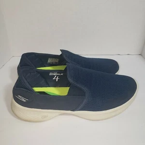 Size 8.5 Womens Skechers 14927 GOWALK 4 Navy White Walking Shoes  - Picture 1 of 10