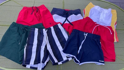 7 PANTALONES CORTOS DE BAÑO PARA HOMBRE TALLA SM TABLA DE BAÑO BAÑISTA 2XIST RALPH LAUREN + Foto 1 de 4