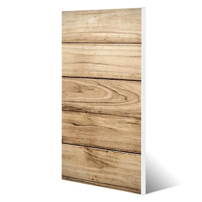 banjado Design Magnettafel aus Metall magnetische Pinnwand Motiv Holzplanken - Bild 1 von 4