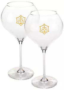 Veuve Clicquot VCP Rich vasos champán acrílico vidrio juego de 2 520 ml fiesta al aire libre - Imagen 1 de 1