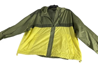 Eddie Bauer Jacket Womens XL Full Zip Hood Unlined Rain Windbreaker - Image 1 of 4