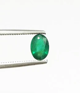 0.76 Ct Natural Mint Green Zambian Emerald Untreated Oval Cut Top Quality Gems - Picture 1 of 16