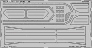 Eduard Photoetch Set Escala 1/35 - Faldas laterales Archer para Tamiya - 36376 - Imagen 1 de 1