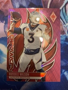 2023 Panini Phoenix Russel Wilson Flamethrower Pink Color Match 060/175 SP - Picture 1 of 2