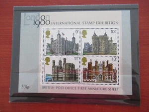 Oficina de Correos Británica 1ª Hoja Miniatura Londres 1980 Exposición Internacional MNH - Imagen 1 de 1