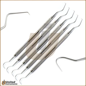 Instrumentos quirúrgicos dentales de doble extremo con sondas de diagnóstico Explorer 23/17A 5 piezas - Imagen 1 de 2