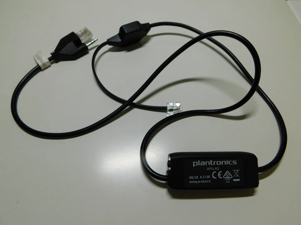 Plantronics APV-63 Electronic Hook Switch Adapter EHS  - Image 1 of 1