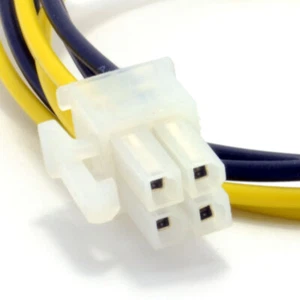 Câble d'extension de carte mère ATX 4 broches mâle vers femelle 28 cm - Photo 1/12