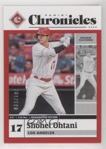 2020 Panini Chronicles Red /100 Shohei Ohtani #8