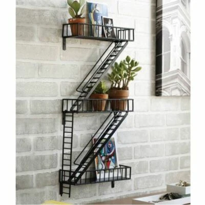 Home Decor  Fire Escape Shelf  Ladder Wall Design idea NEW - Image 1 of 4