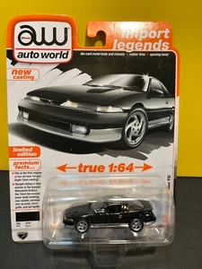 1/64 AUTO WORLD 1990 EAGLE TALON TSi BLACK - Imagen 1 de 2