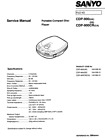 Sanyo Cdp-900 Uk Cdp-900Cr Ca Service Manual Book In English Portable Cd Player