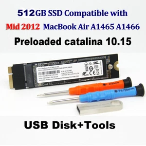 NEW 512GB SSD For 2012 Apple MacBook Air A1465 EMC 2558 & A1466 EMC 2559 - Bild 1 von 7