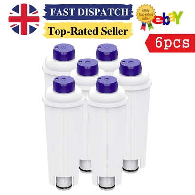 6 X Delonghi Genuine Coffee Machine Water Filter DLSC002 5513292811 SER3017 - Image 1 of 4