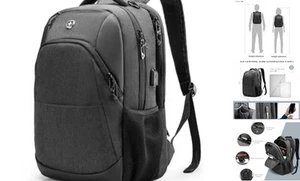 Design Travel Laptop Backpack for Men and Women, College Backpack with USB - Picture 1 of 8