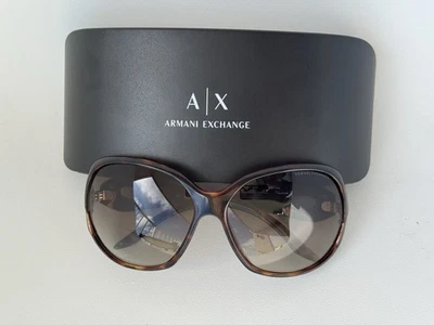 Gafas de sol Armani Exchange AX 112/S marrón ámbar lentes transparentes + estuche Foto 1 de 4