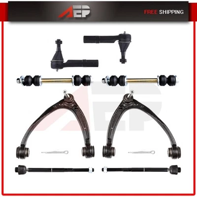 Brazos de control superiores delanteros extremos de varilla de amarre para Cadillac Escalade 2007-2014 8 piezas Foto 1 de 4