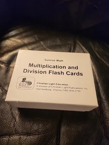 Christian Light Education Mathematics flash cards multiplication division NEW - Imagen 1 de 2