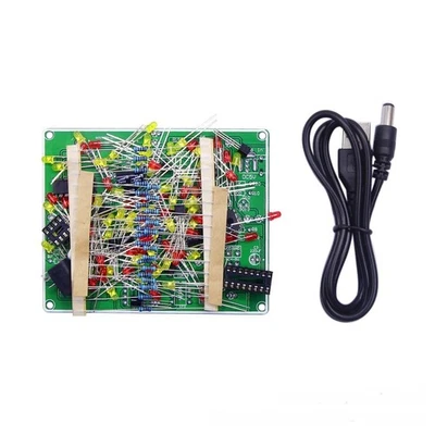 DIY Electronic Practice Kit with 33 Red and 40 Yellow LEDs NE555 CD4017 - Image 1 of 2