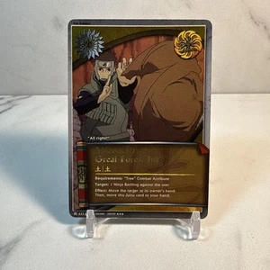 Naruto CCG Wood Style: Great Forest Jutsu 1st Edition Super Rare - Picture 1 of 2