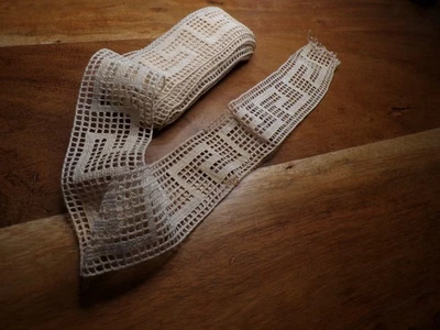 Ancien métrage de dentelle ecrue ( ref 17 ) - Photo 1/2