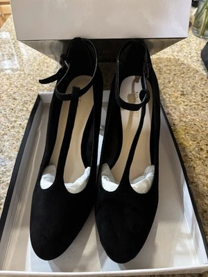 Nine West Women's Black Suede Leather High Heels Pumps Size 11 - Image 1 of 4