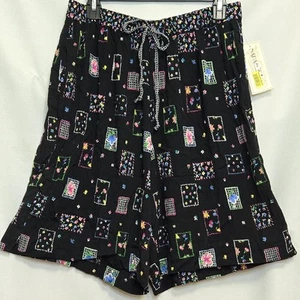 NAPA VALLEY Shorts mehrfarbig Blumenmuster elastischer Bund, weites Bein. Damengröße 16W - Bild 1 von 3