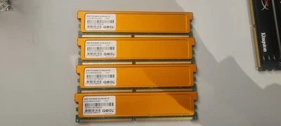 GEIL 4x2GB=8GB DDR2 OC Arbeitsspeicher RAM PC2-6400 CL4, GX22GB640C4USC Retro - Bild 1 von 2