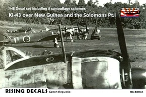 Rising Decals 1/48 NAKAJIMA Ki-43 OVER NEW GUINEA & THE SOLOMONS Part 1 - Picture 1 of 4